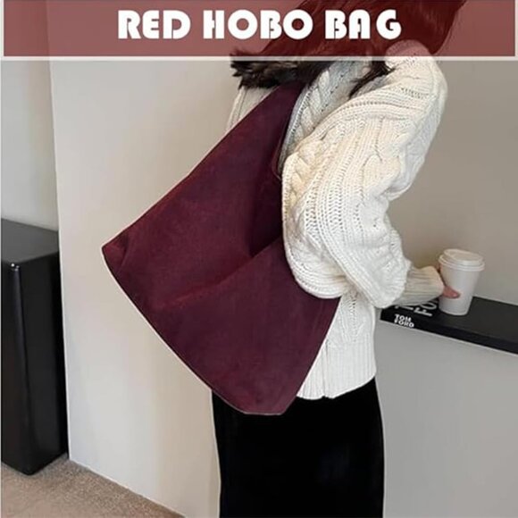 Elegant Burgundy Tote Bag - Picture 3 of 7